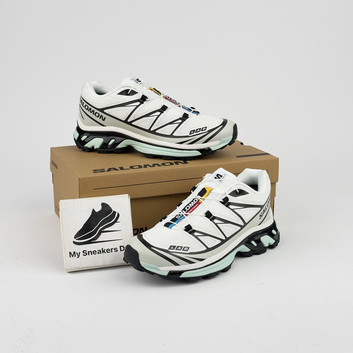 Salomon White Green