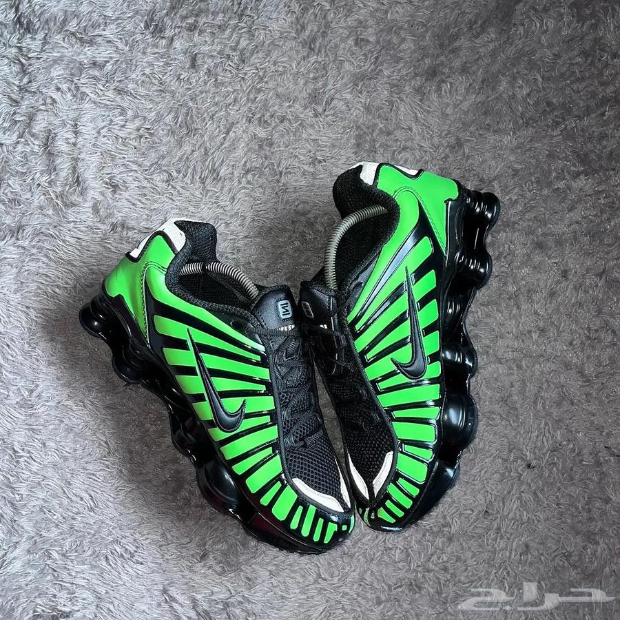Shox black thermo green