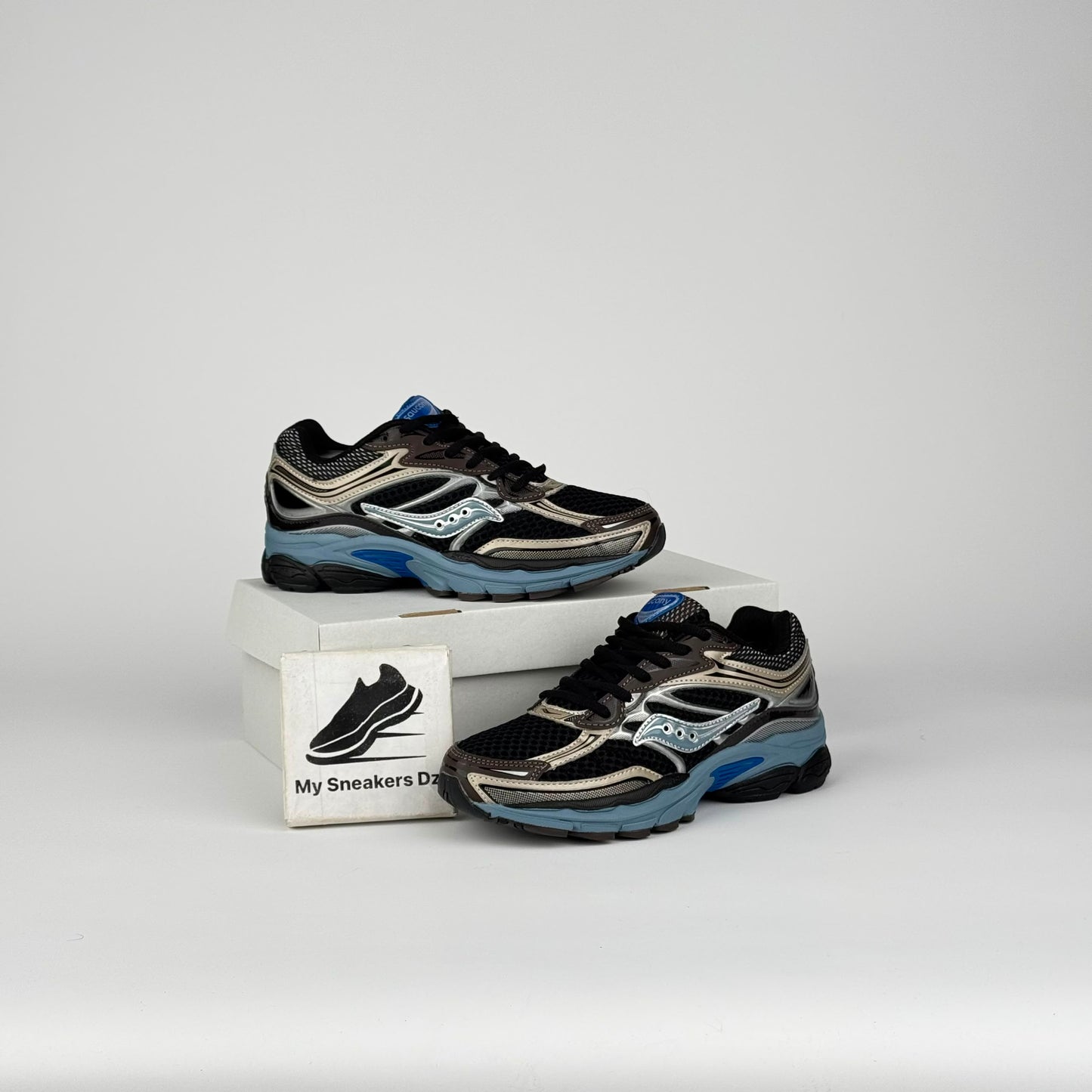 Saucony black blue