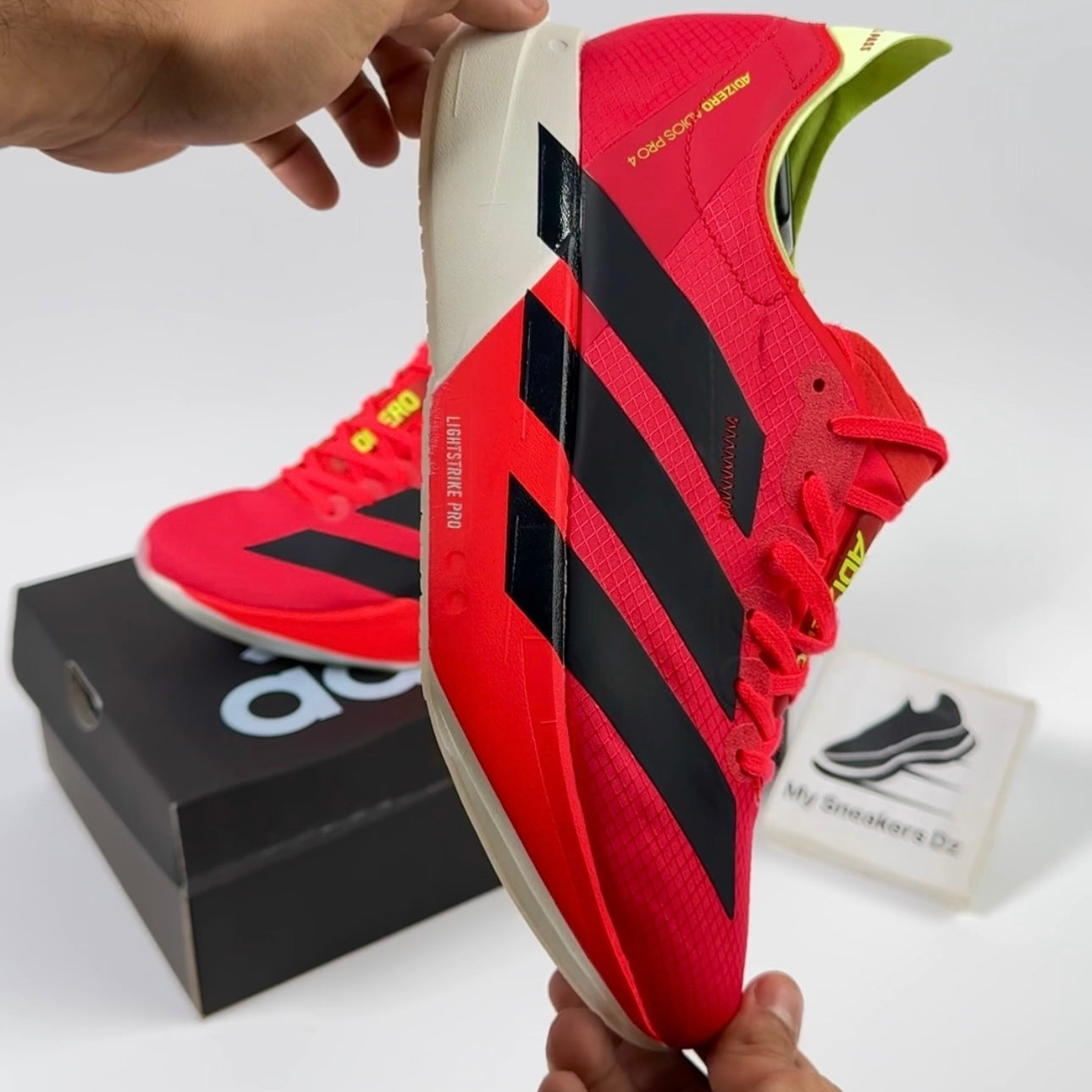 adizero Adios Pro 4 Red and white