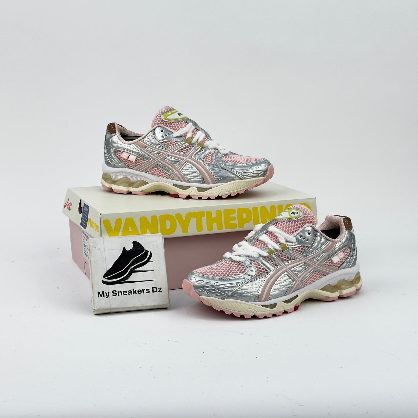 Asics gel numbus pink yellow grey