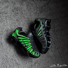 Shox black thermo green