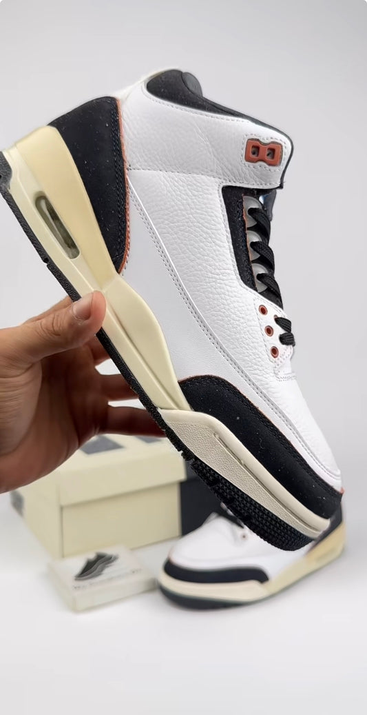 Jordan 3 retro black White