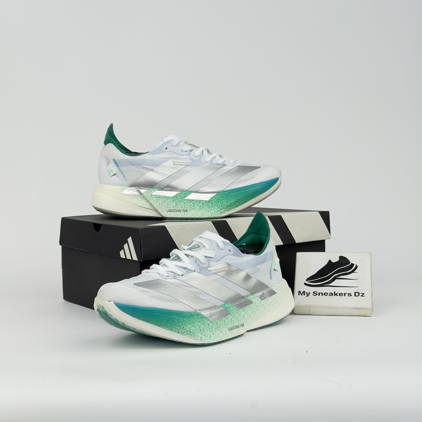 Adizero pro4 white green blue