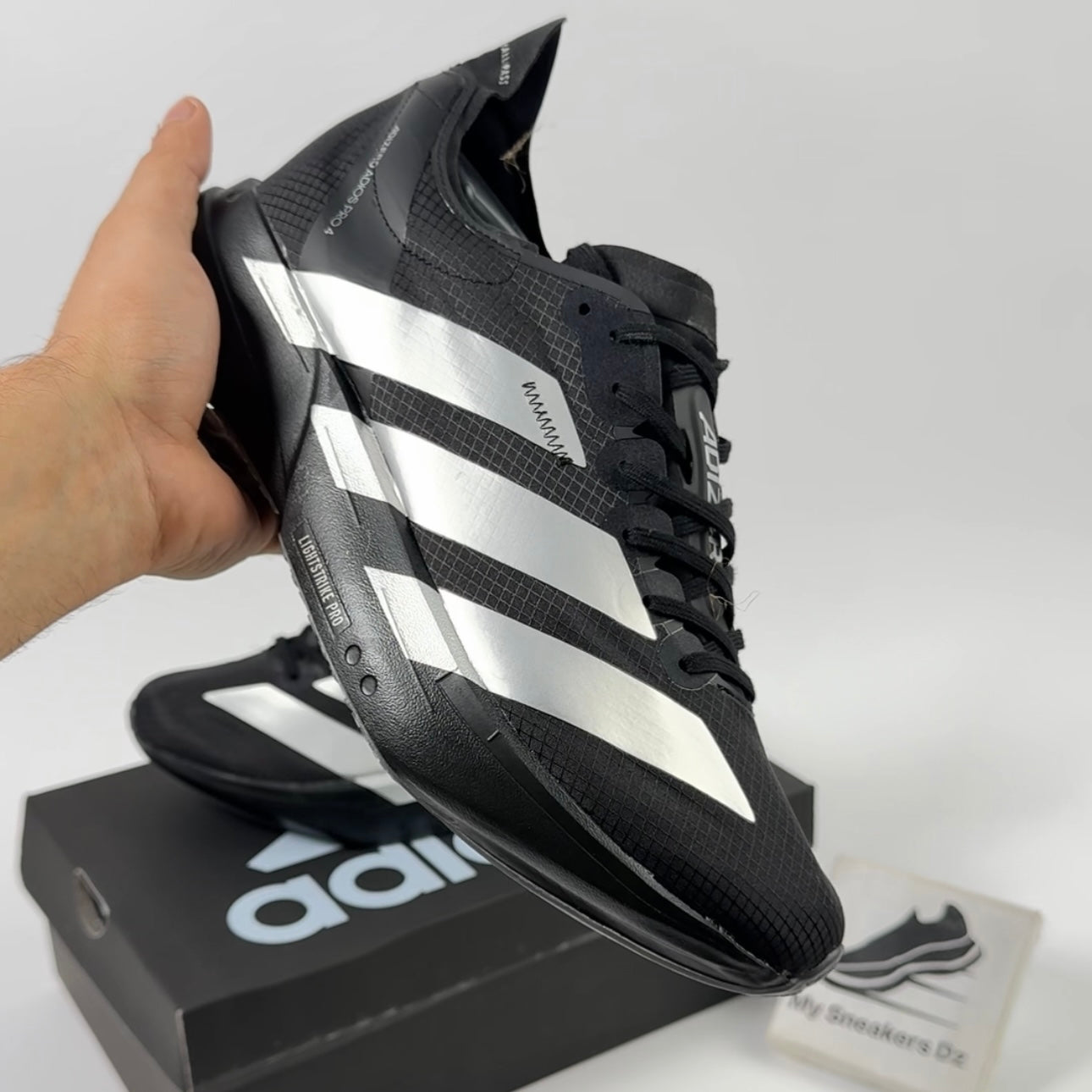 adizero Adios Pro 4 black silver