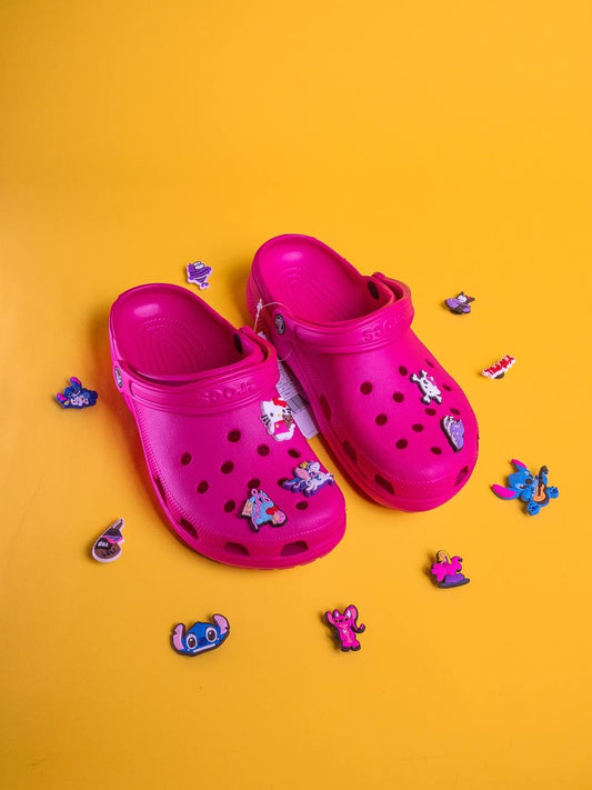 Crocs dark pink
