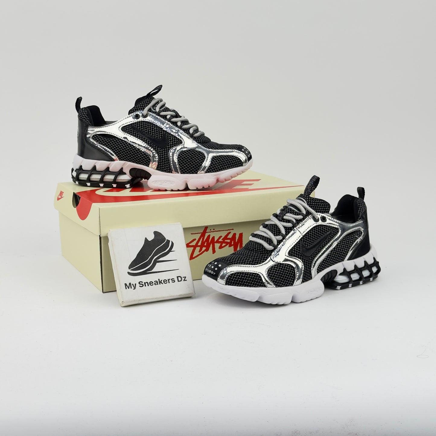 Stussy black silver