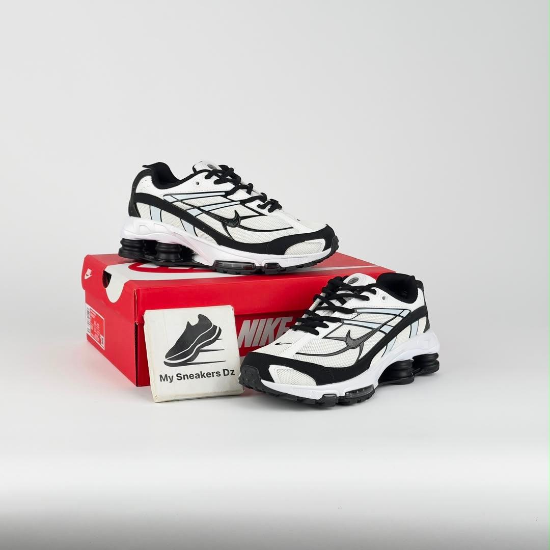 Shox White black blue New