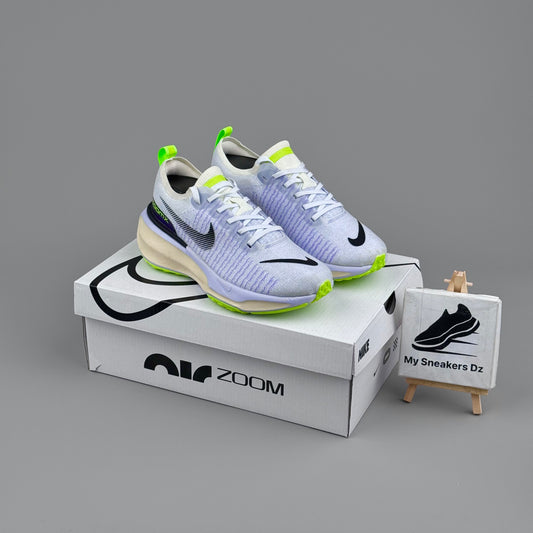 Zoomx invincible run 3 green and blue