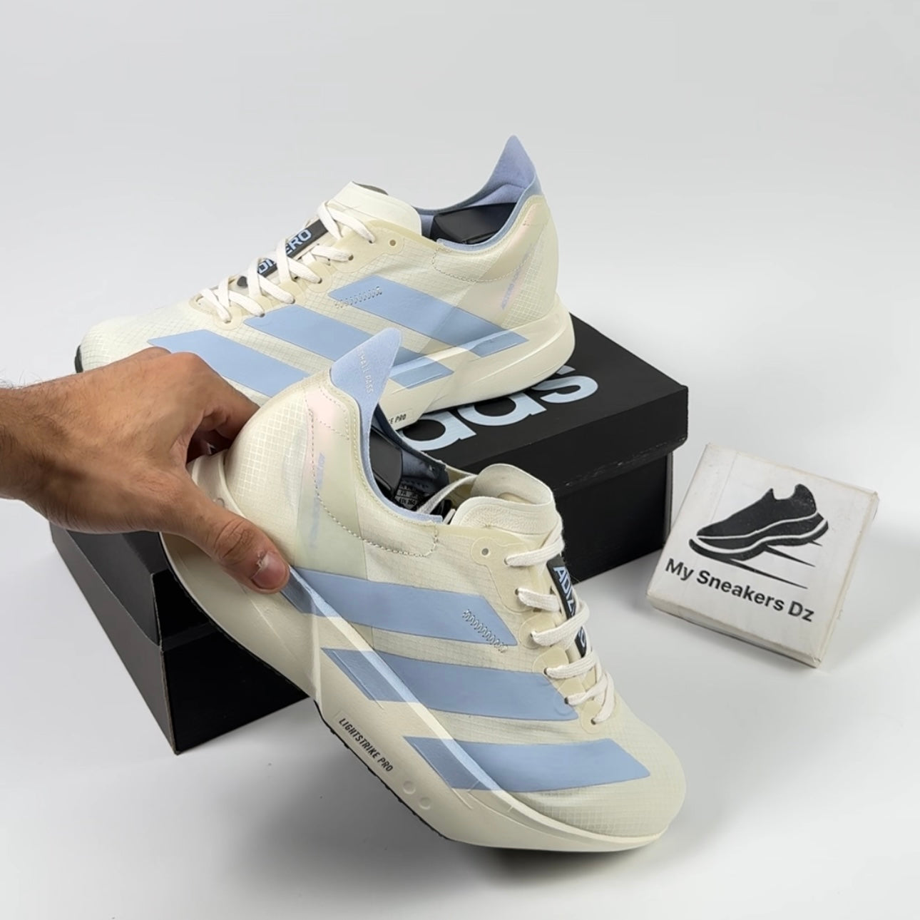 adizero Adios Pro 4 beige blue