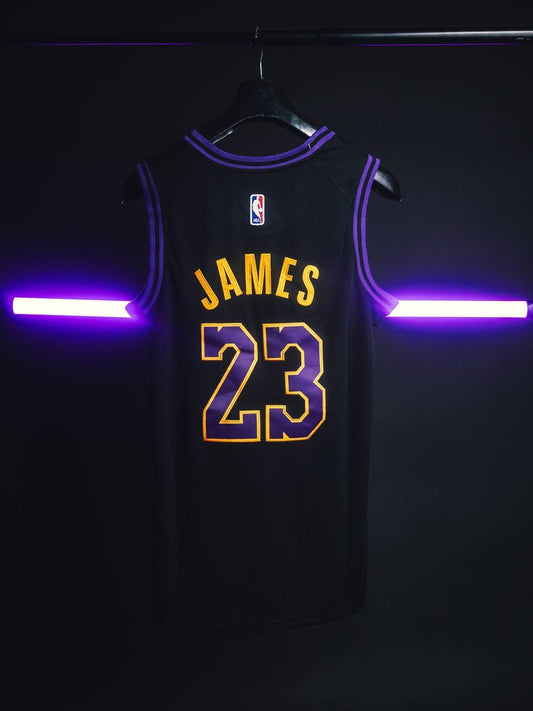 Los Angeles Lakers Jersey (black,purple&gold)