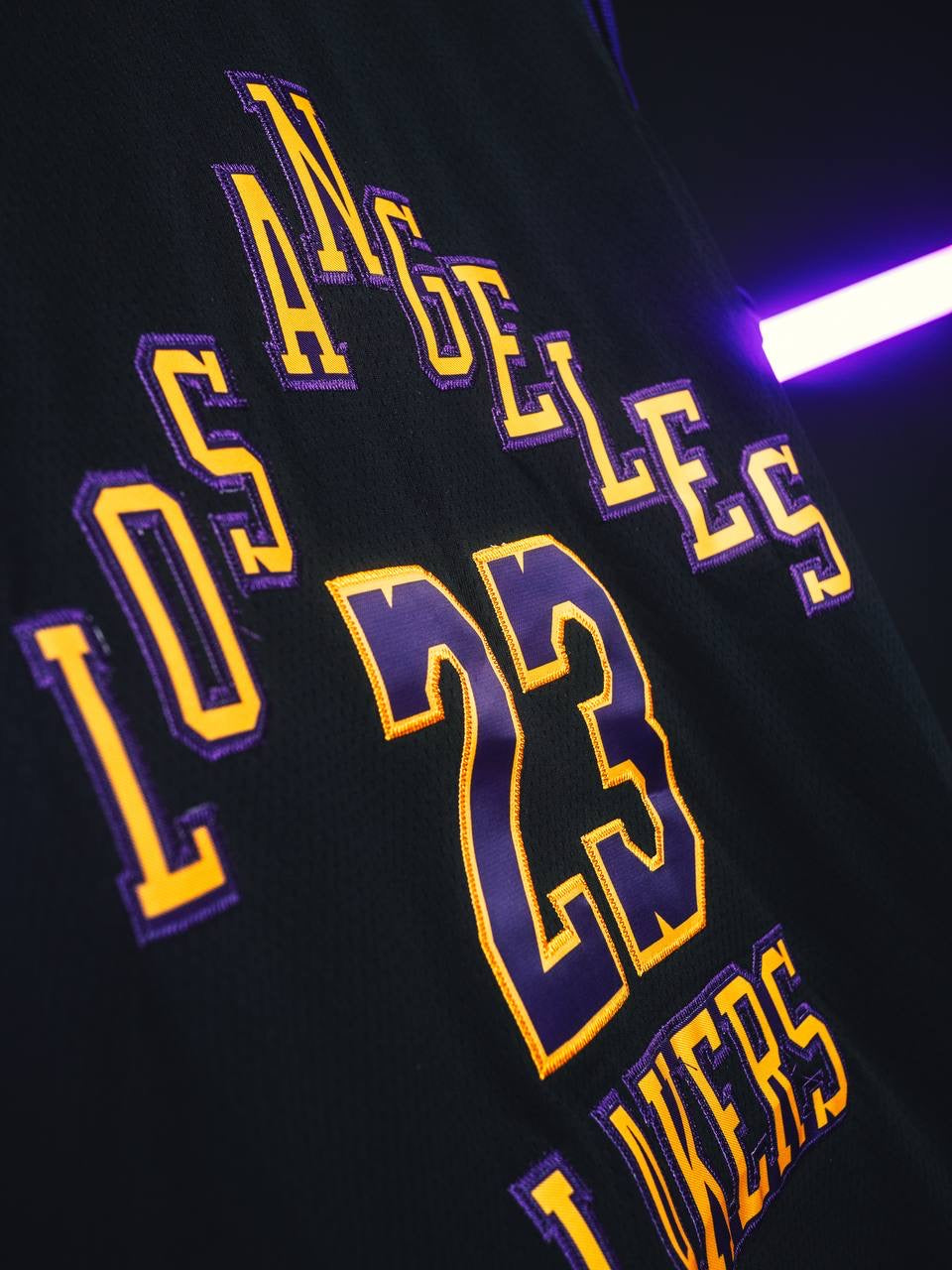 Los Angeles Lakers Jersey (black,purple&gold)